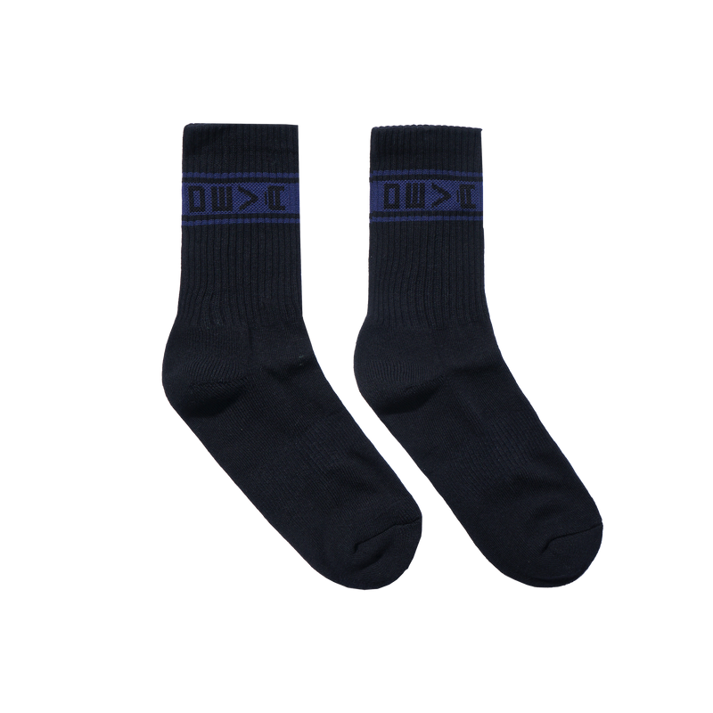 Classic Black/Blue - Striped Socks