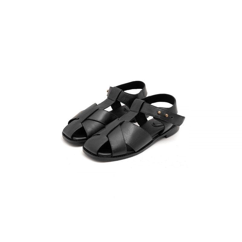 River Black Leather