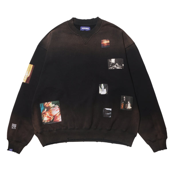 Recluse Distressed Crewneck Black