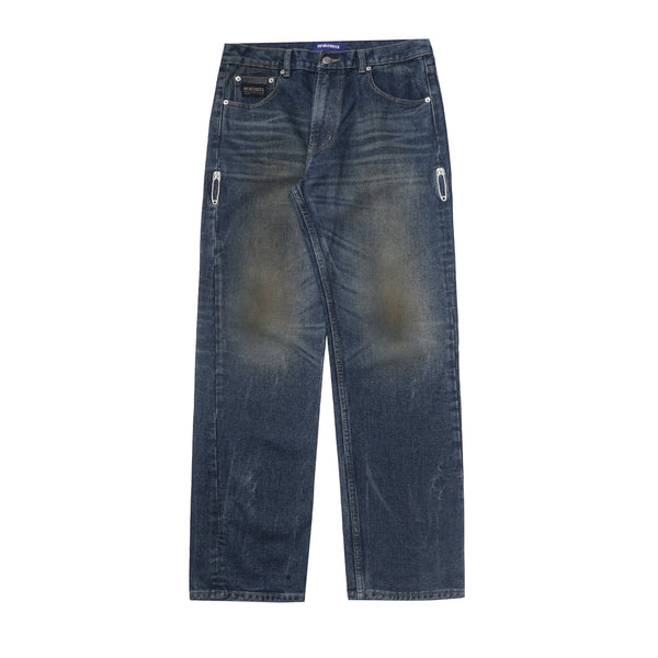 Grit Denim Pants Washed Blue