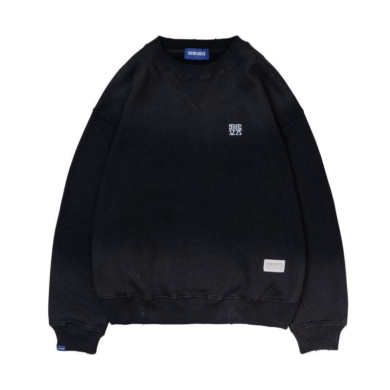 Solar Sunfaded Black - Crewneck