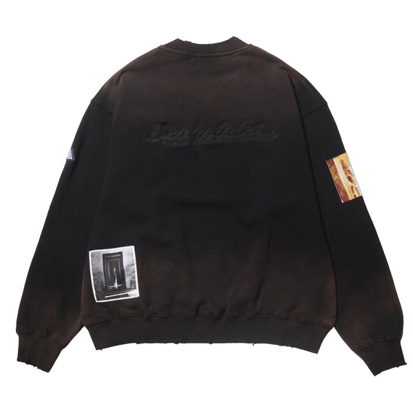 Recluse Distressed Crewneck Black