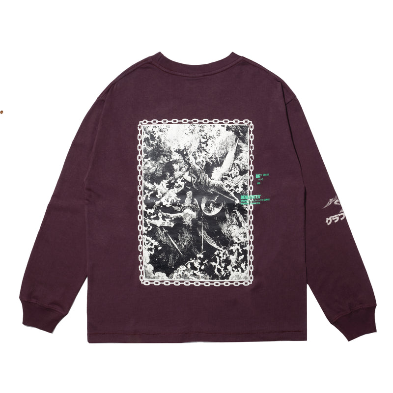 Guerre LS T-Shirt - Burgundy