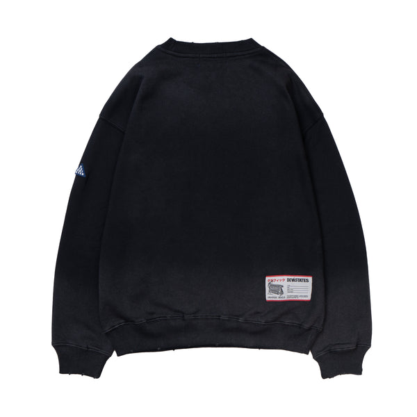 Solar Sunfaded Black - Crewneck