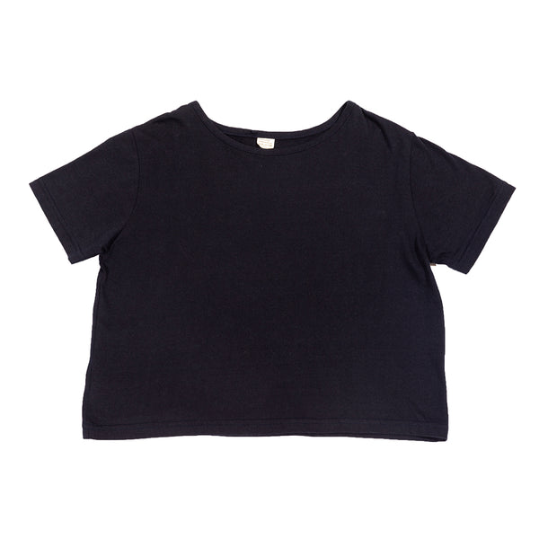 Basic Crop Navy