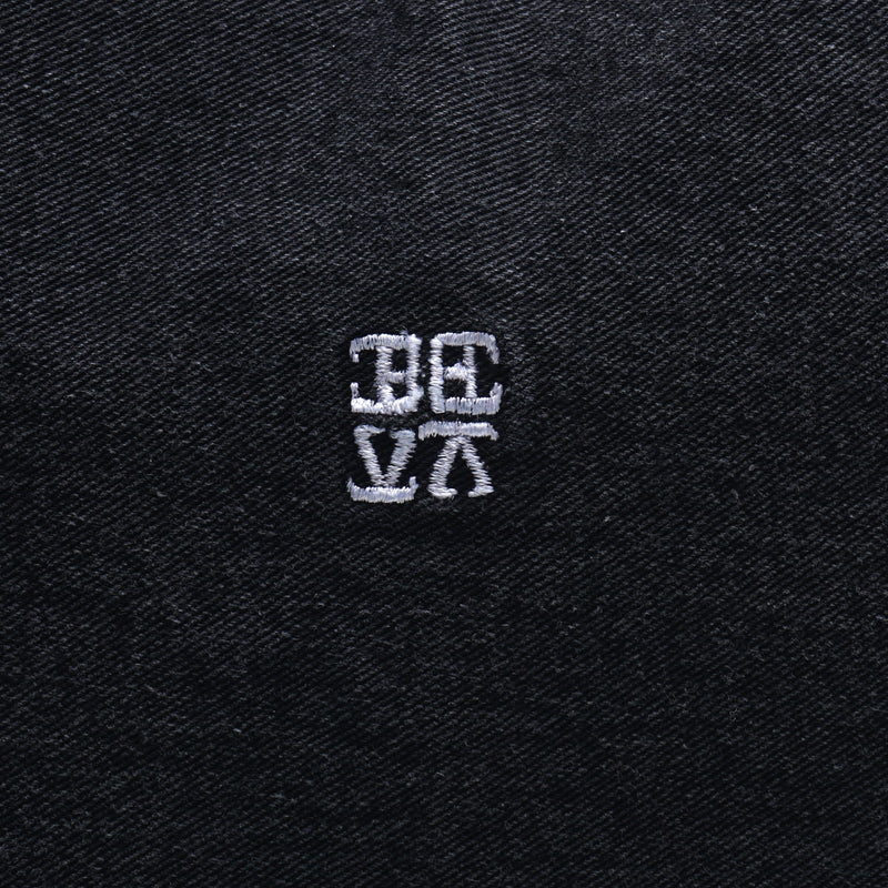 Washed Denim Totebag Black