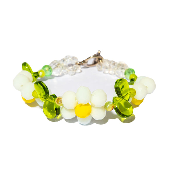 Custom Bracelet Flower Green