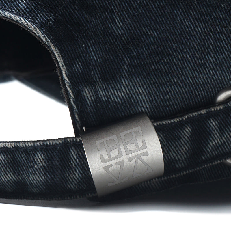 Caravan Distressed Strapback Cap Washed Blue