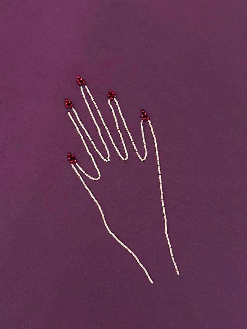 3 Hands Tshirt Purple
