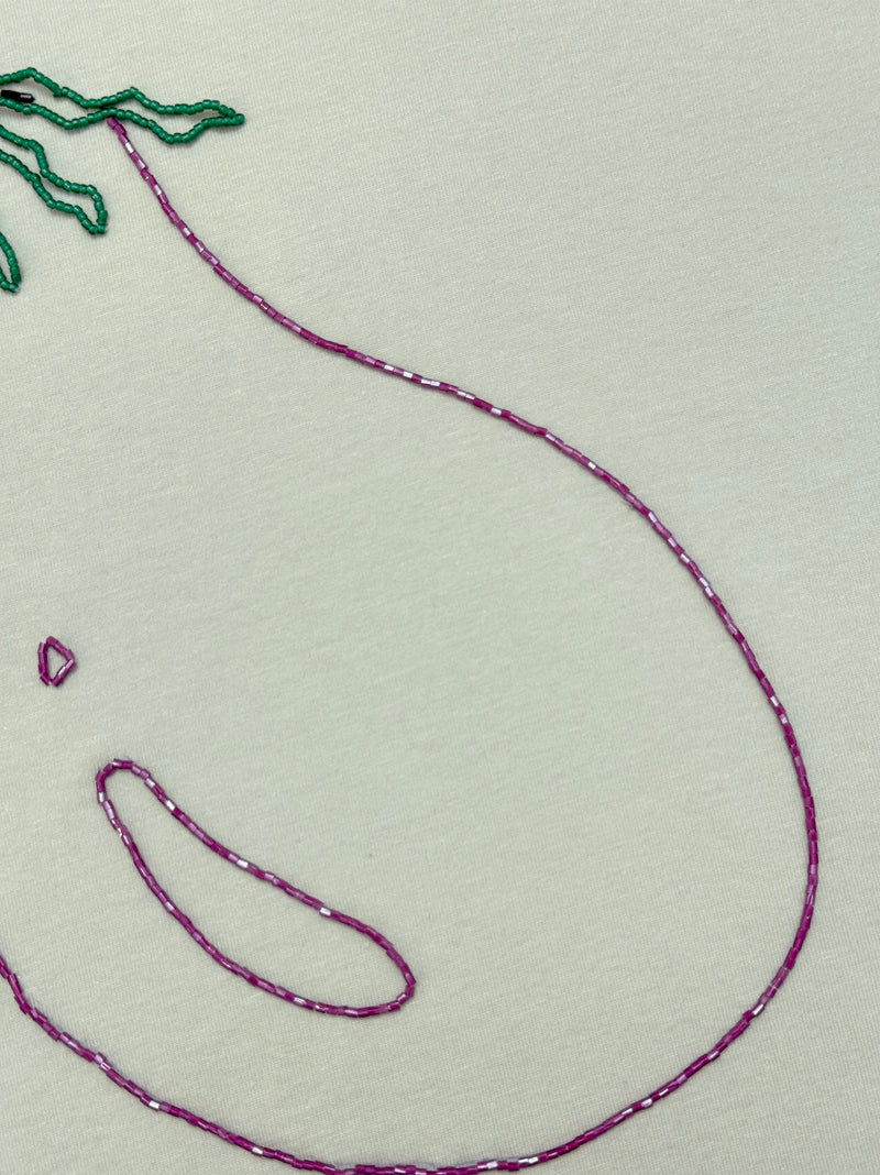 Eggplant Tshirt Green