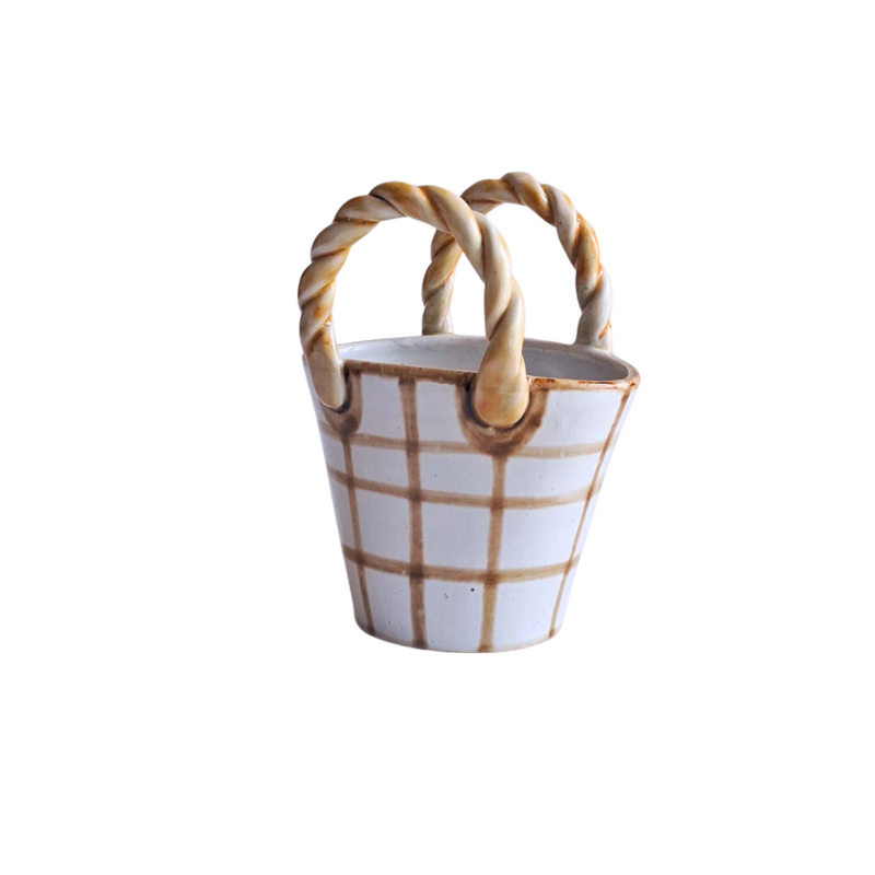 Basket Ceramic Vase