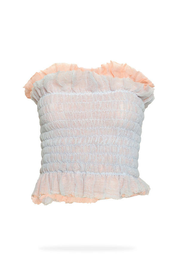 Coral - Bralette Blue Peach