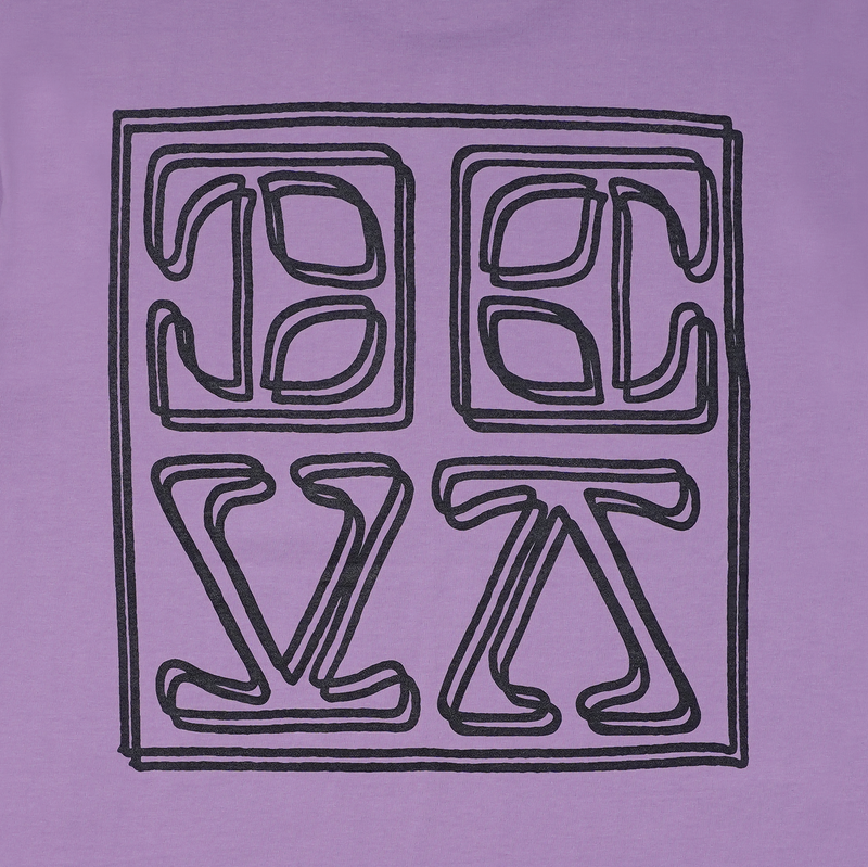 Cracked Logo Washed Purple