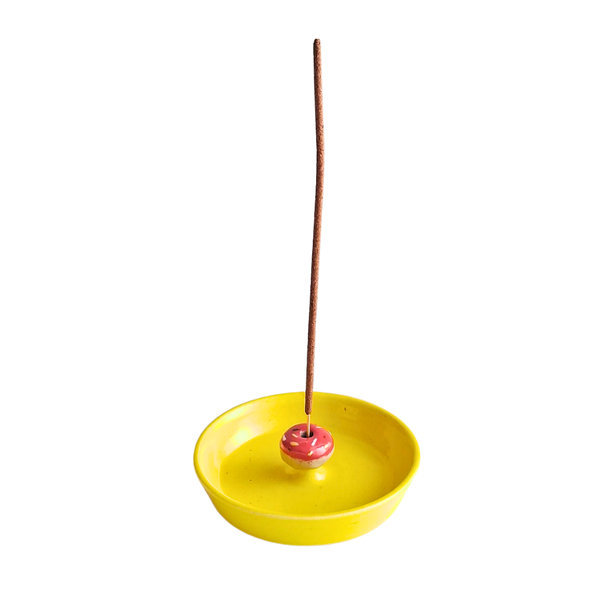 Donut Incense Holder Yellow