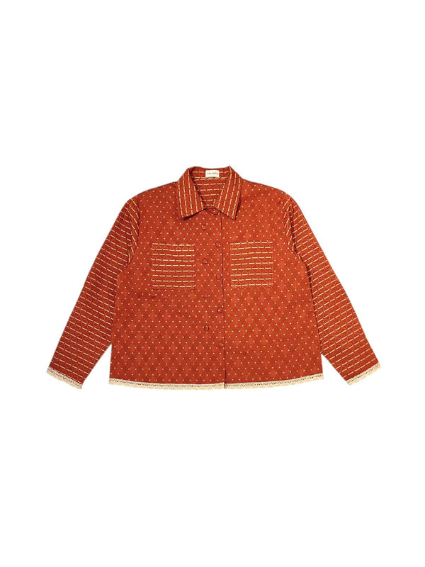 Emily Embroidery Jacket Red