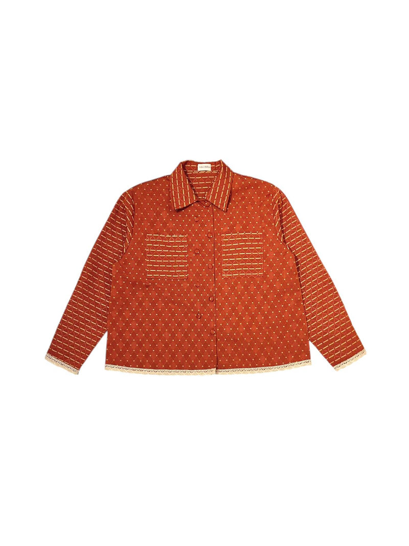Emily Embroidery Jacket Red