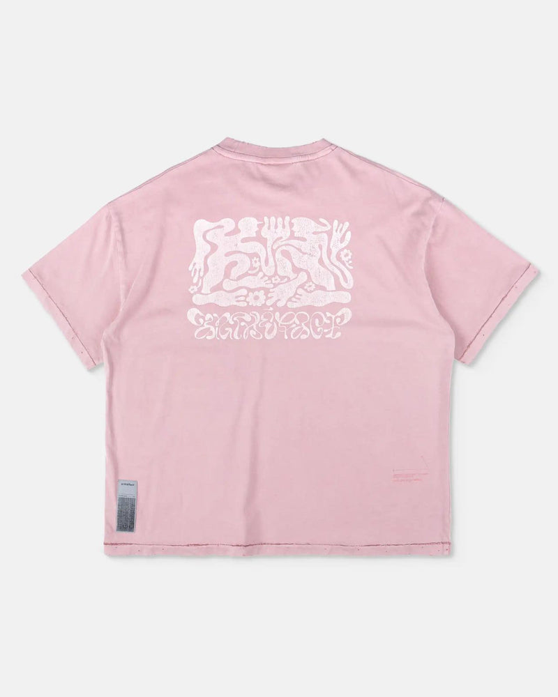 Raung Graphique T- Shirt - Padar - Dusty Rose [PIGMENT DYED]
