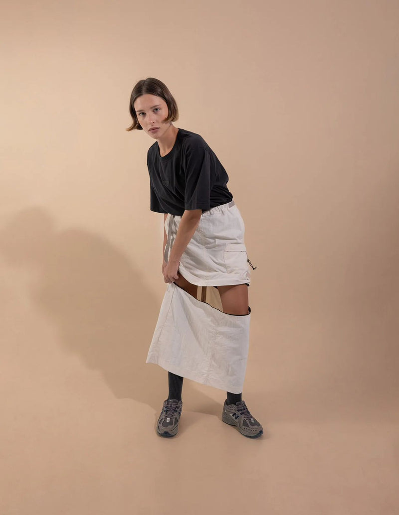 Neira Cargo Skirt - Off White [DETACHABLE]