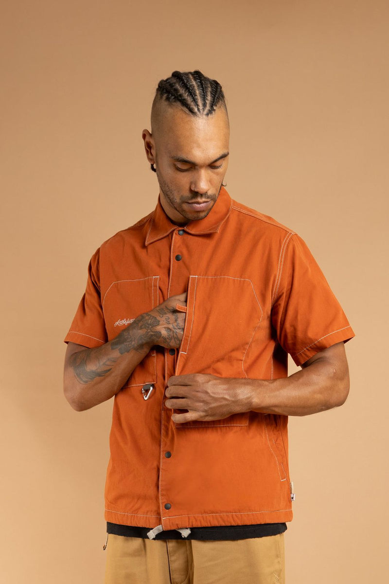 Kaira SS Painter Shirt - Burn Orange