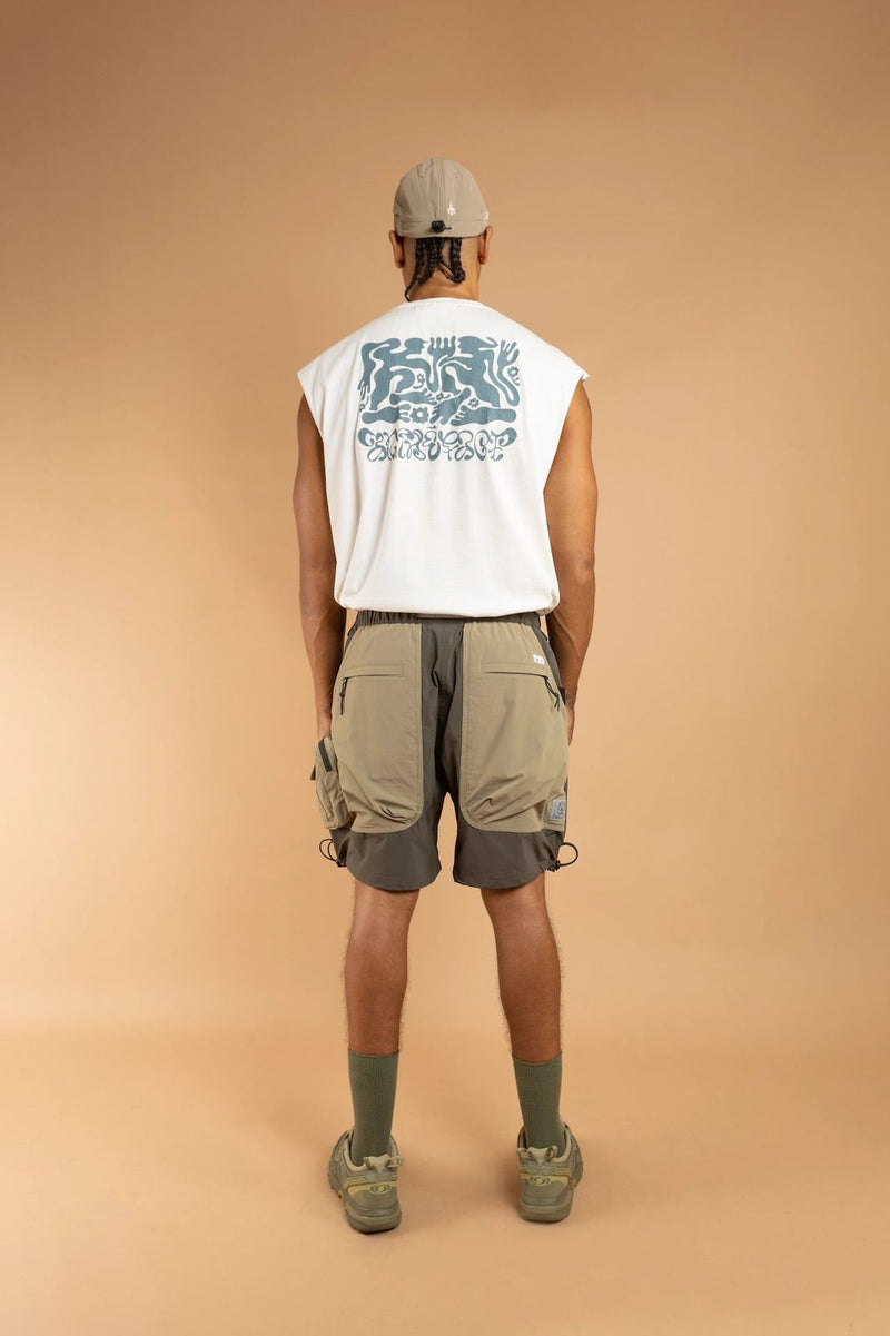 Dima Utility Short - Pebble Moss