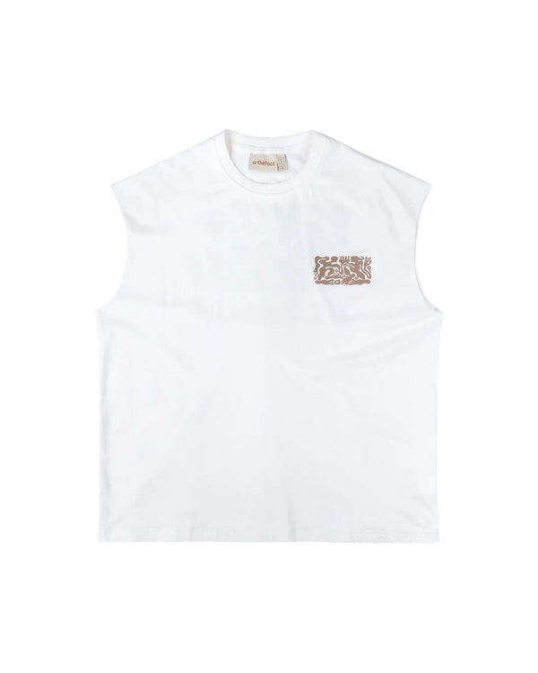 Sorake Graphique Muscle Tee - Padar - White