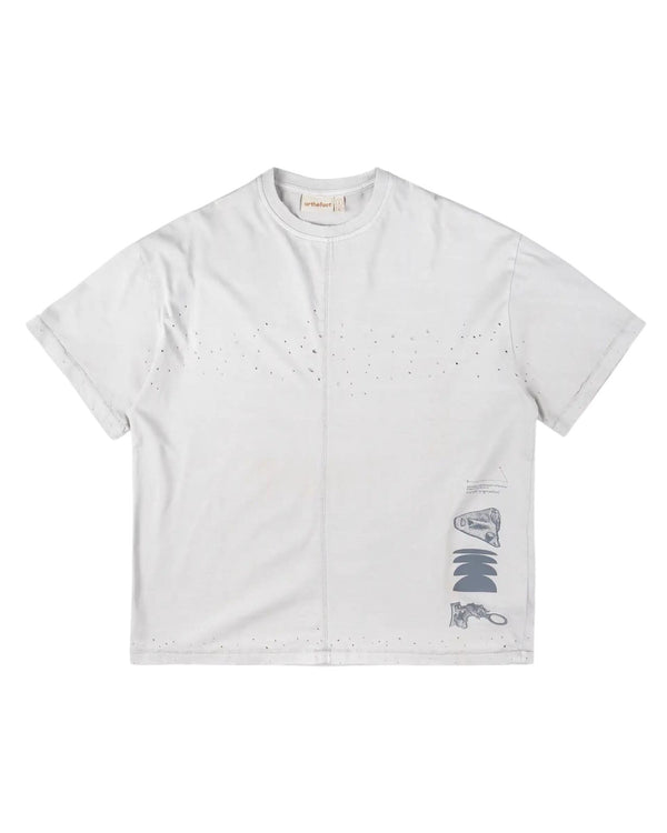 Raung Graphique T-Shirt - Arka - Moon Cream [PIGMENT DYED]