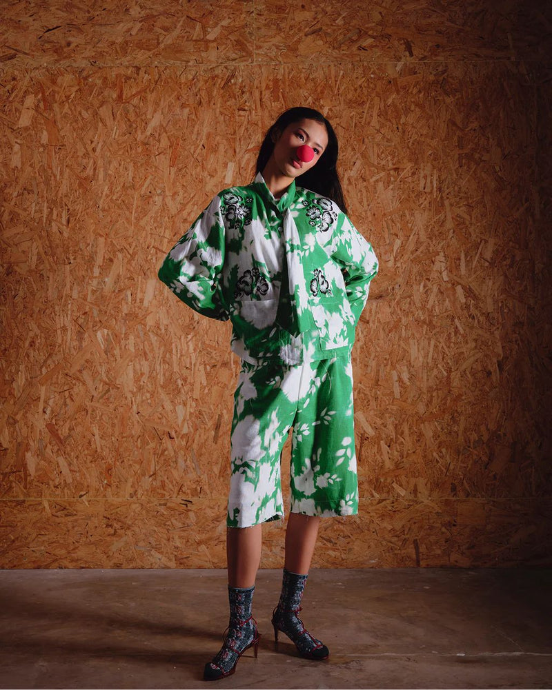 Lenora Bow Shirt Jacket