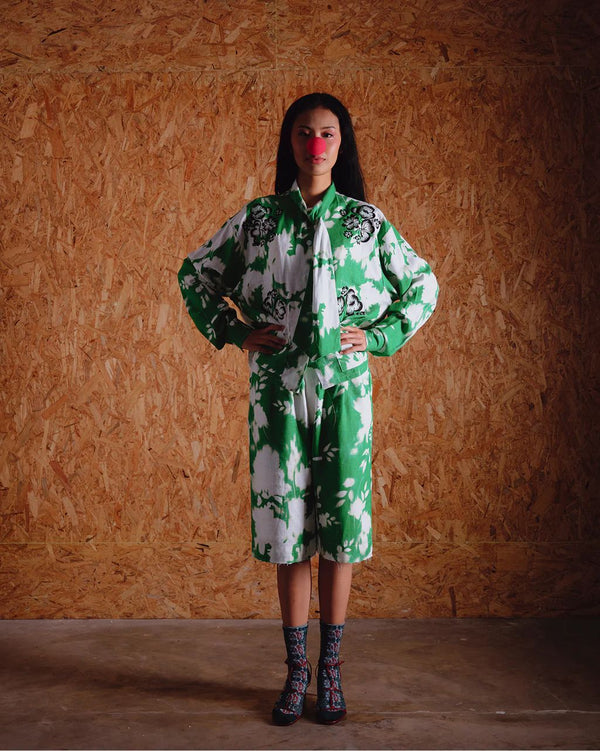 Lenora Bow Shirt Jacket