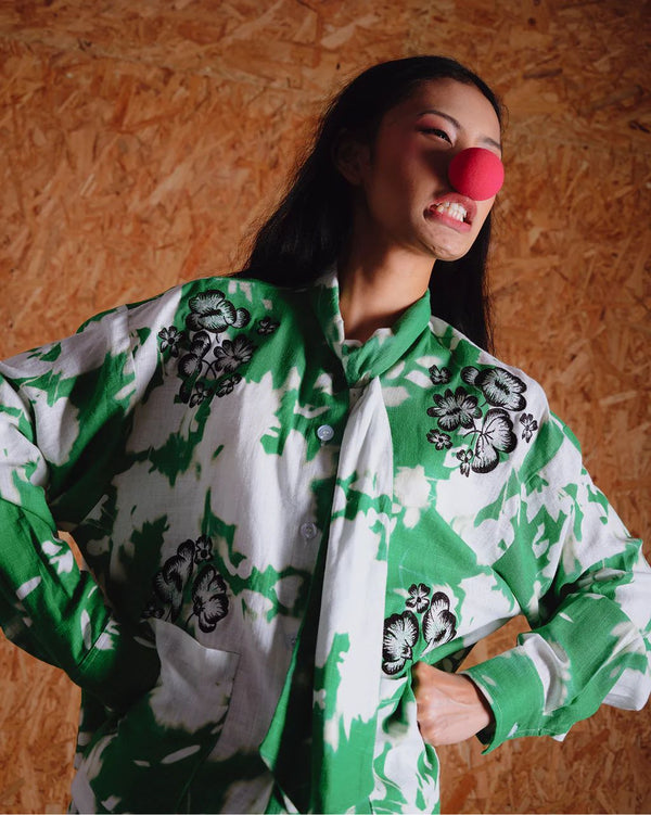 Lenora Bow Shirt Jacket