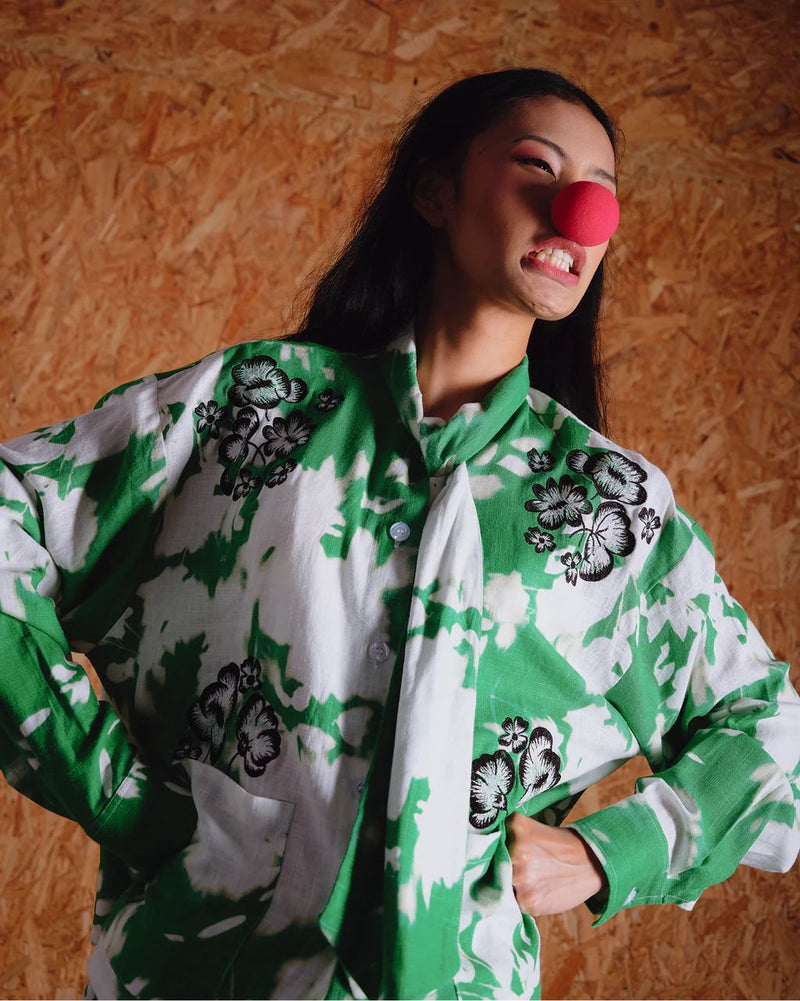 Lenora Bow Shirt Jacket