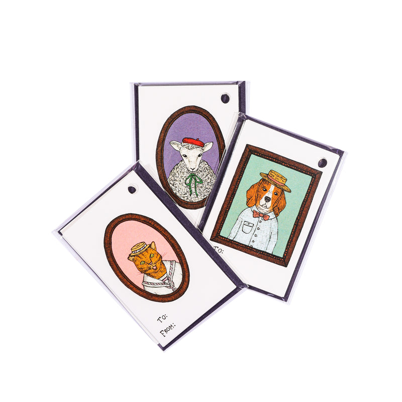 Animal Potrait Gift Tags