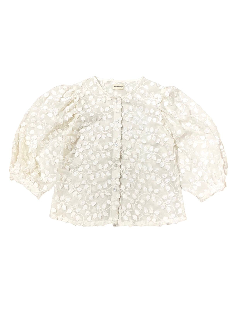 Iris Embroidery Blouse