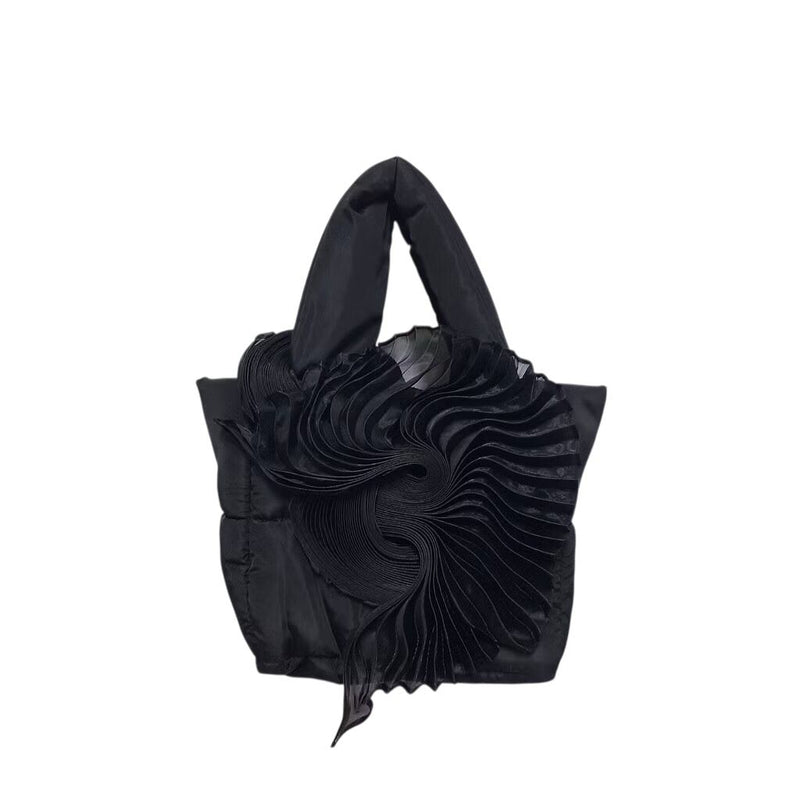 Minato Pleats Bag Black