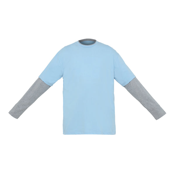 Nostra Double Sleeve Tshirt Blue