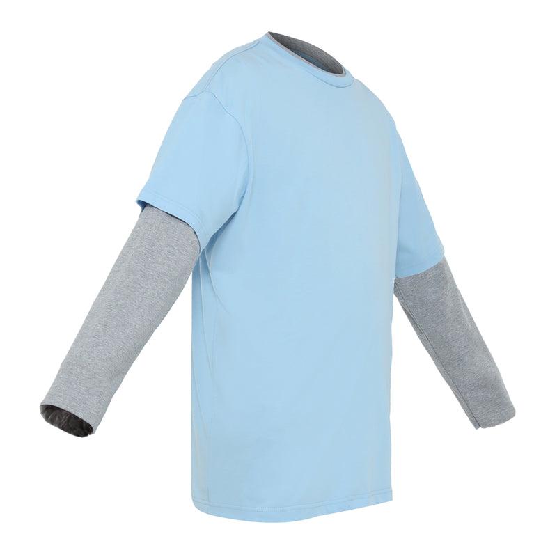 Nostra Double Sleeve Tshirt Blue
