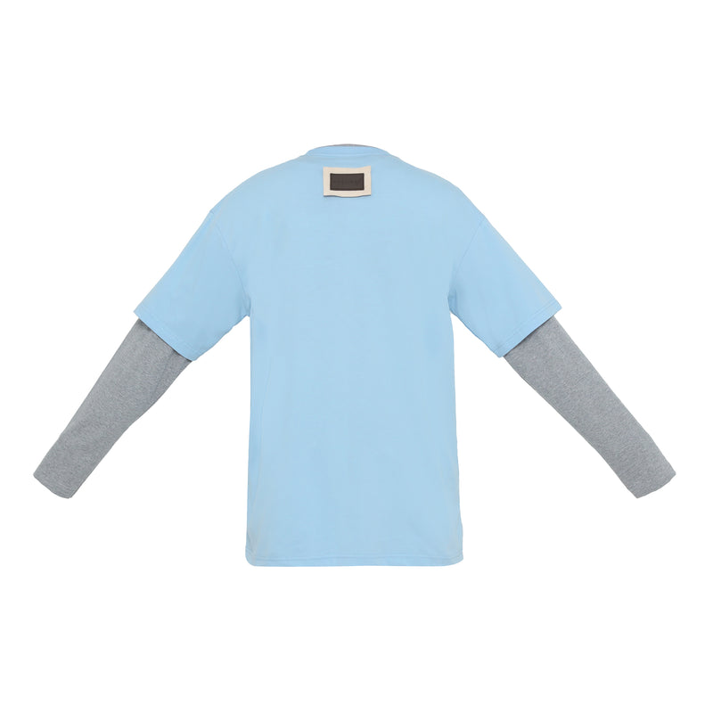 Nostra Double Sleeve Tshirt Blue