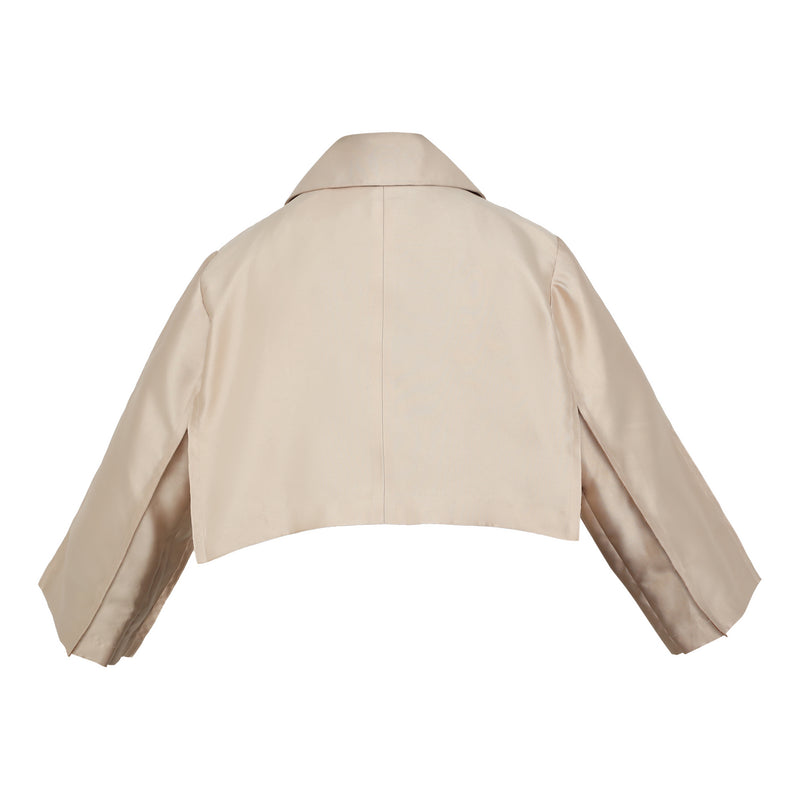Piazza Crop Trench Rose Gold