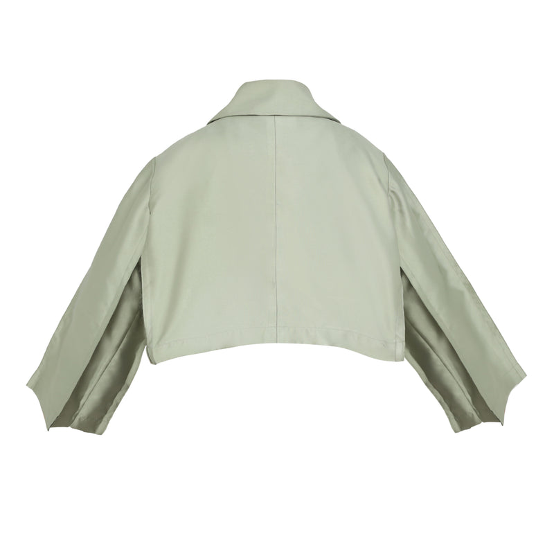 Piazza Crop Trench Soft Sage