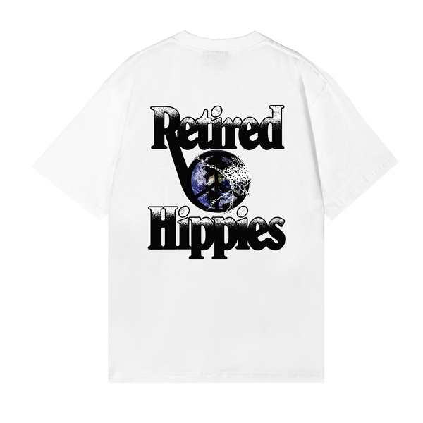 Retired Hippies White - Shortsleeves T-Shirt