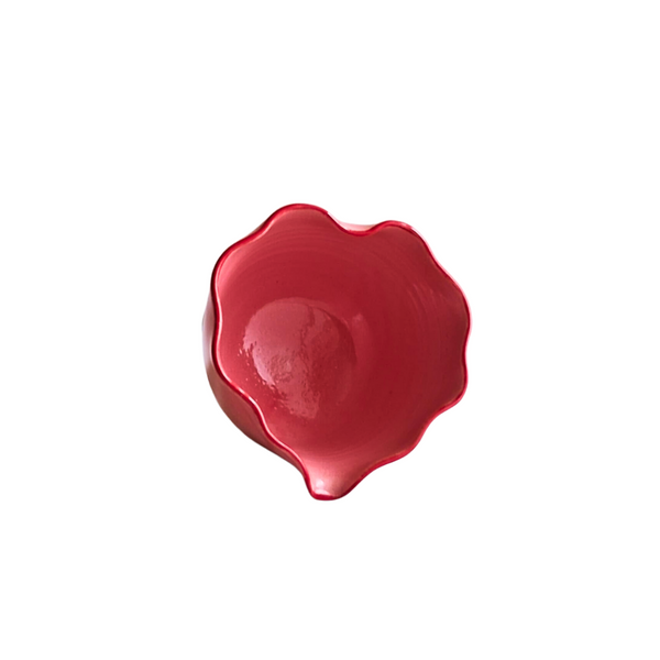 Ruffle Heart Red Pink
