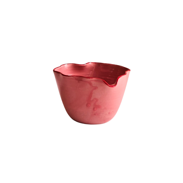 Ruffle Heart Red Pink