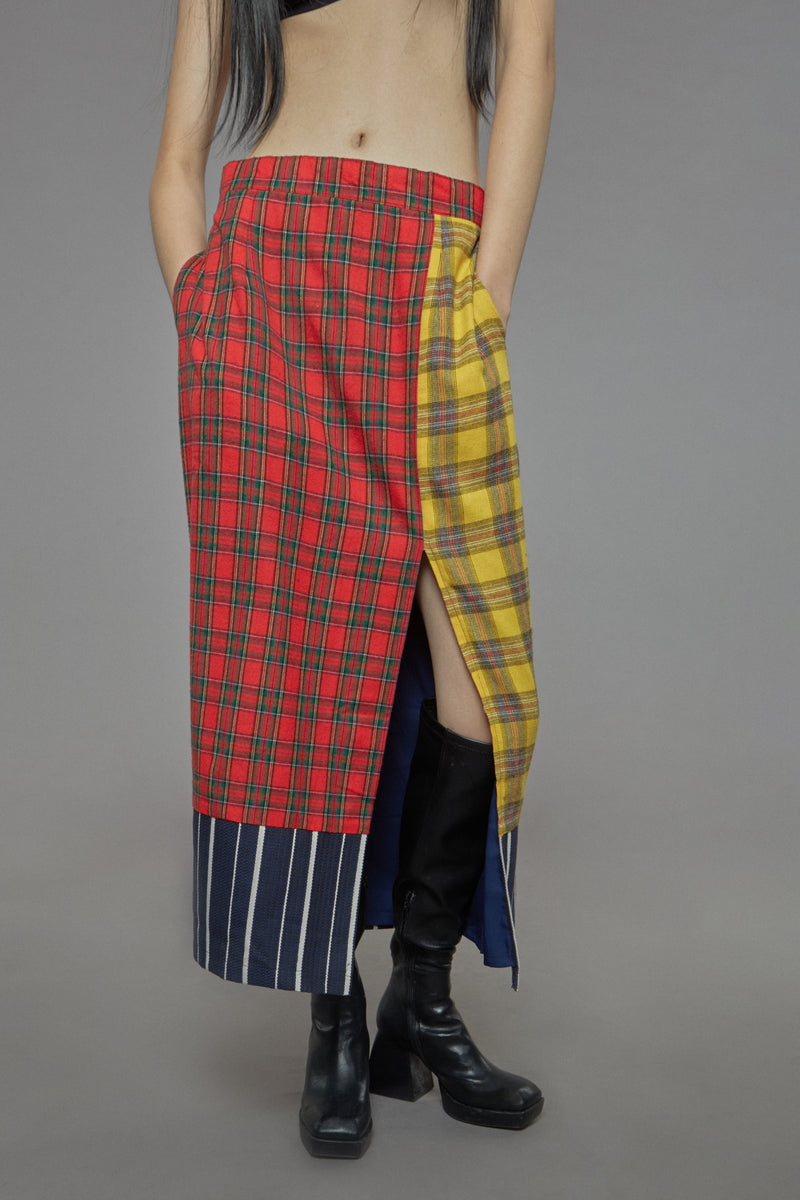 Plaid Maxi Skirt