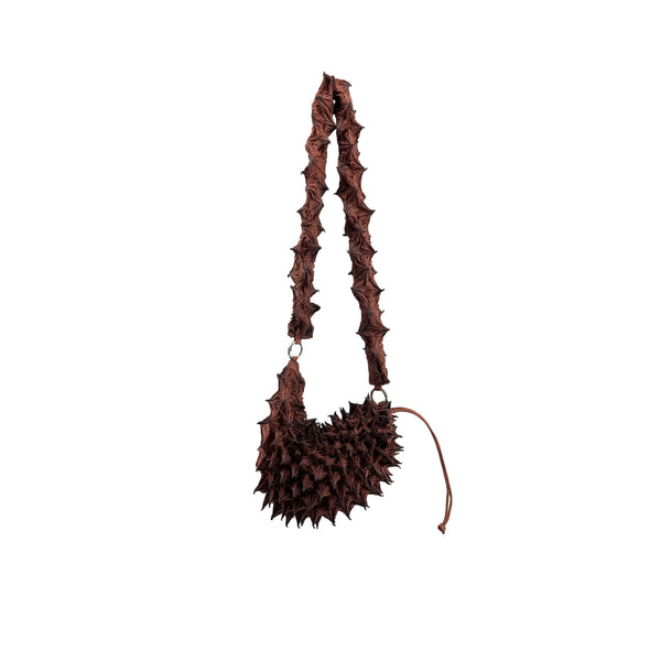 Fugu Shell Bag Long - Mahogany
