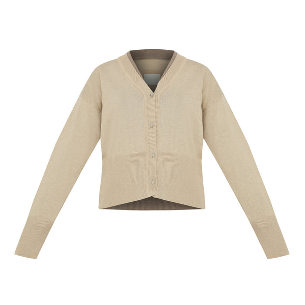 Volare V-Neck Cardigan Cream