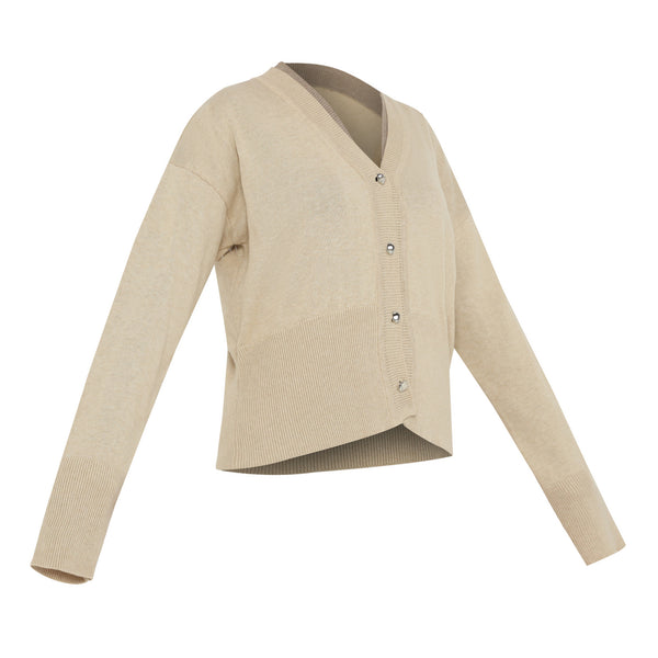 Volare V-Neck Cardigan Cream