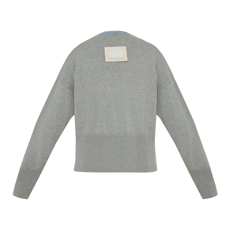 Volare V-Neck Cardigan Grey