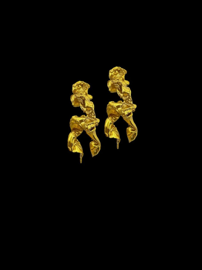 Layu Earrings Gold