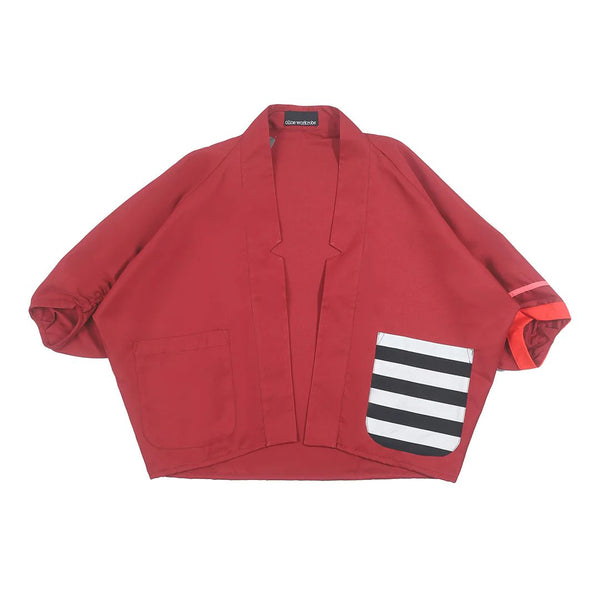 Playful Cowled Outer Red