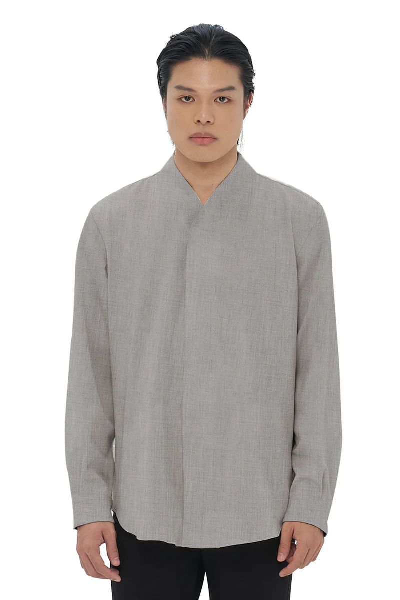 Light Grey Collarless Part 5 Longsleeves