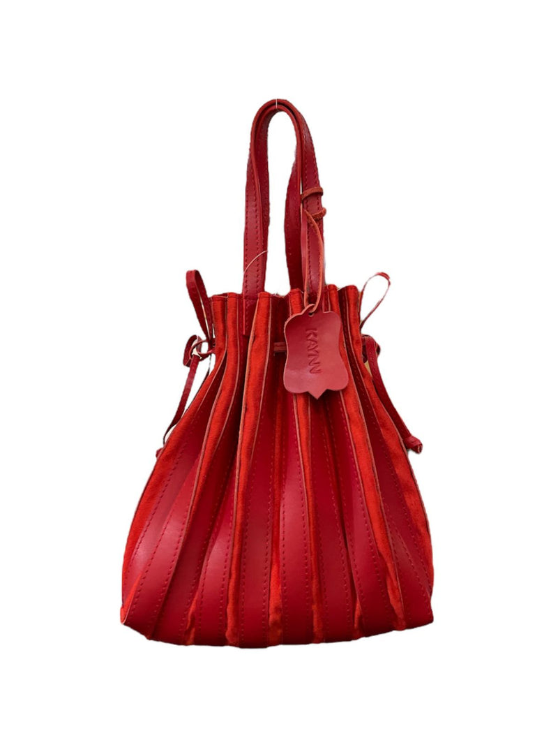 Small Pleats Red